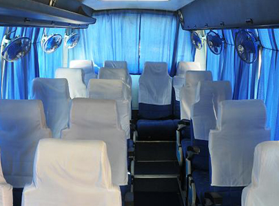 18 Seater Luxury Coach inside image
