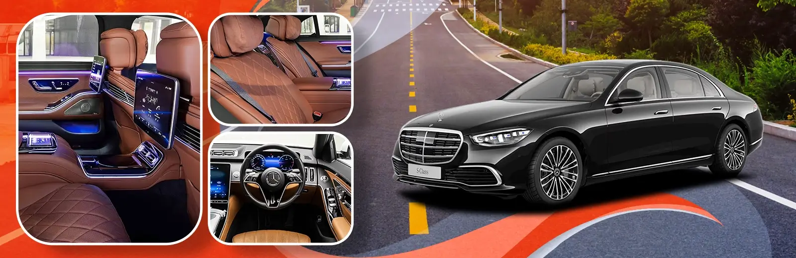 Mercedes S Class on Rent in Delhi